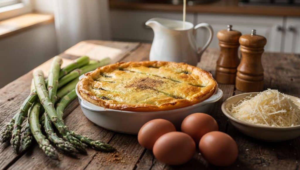 Recette : flan d'asperges vertes