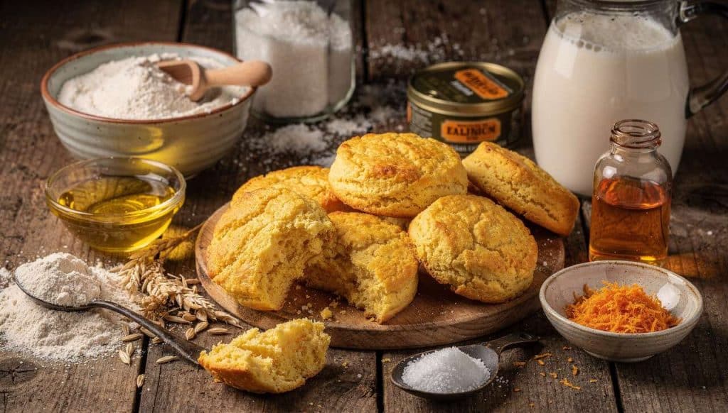 Biscuits à la farine de maïs et à l'orange : recette facile et savoureuse
