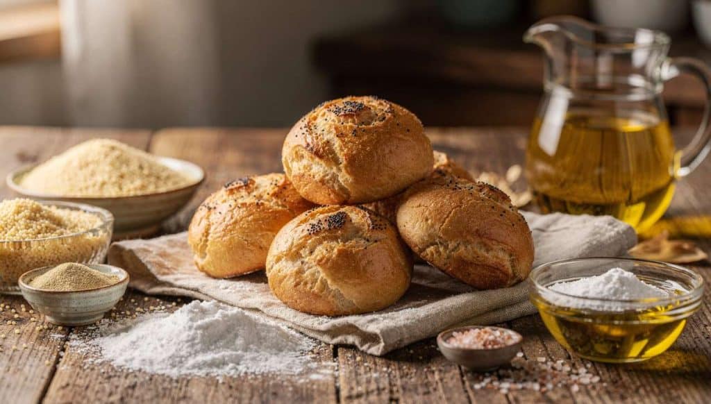 Pain au couscous : petits pains faits maison