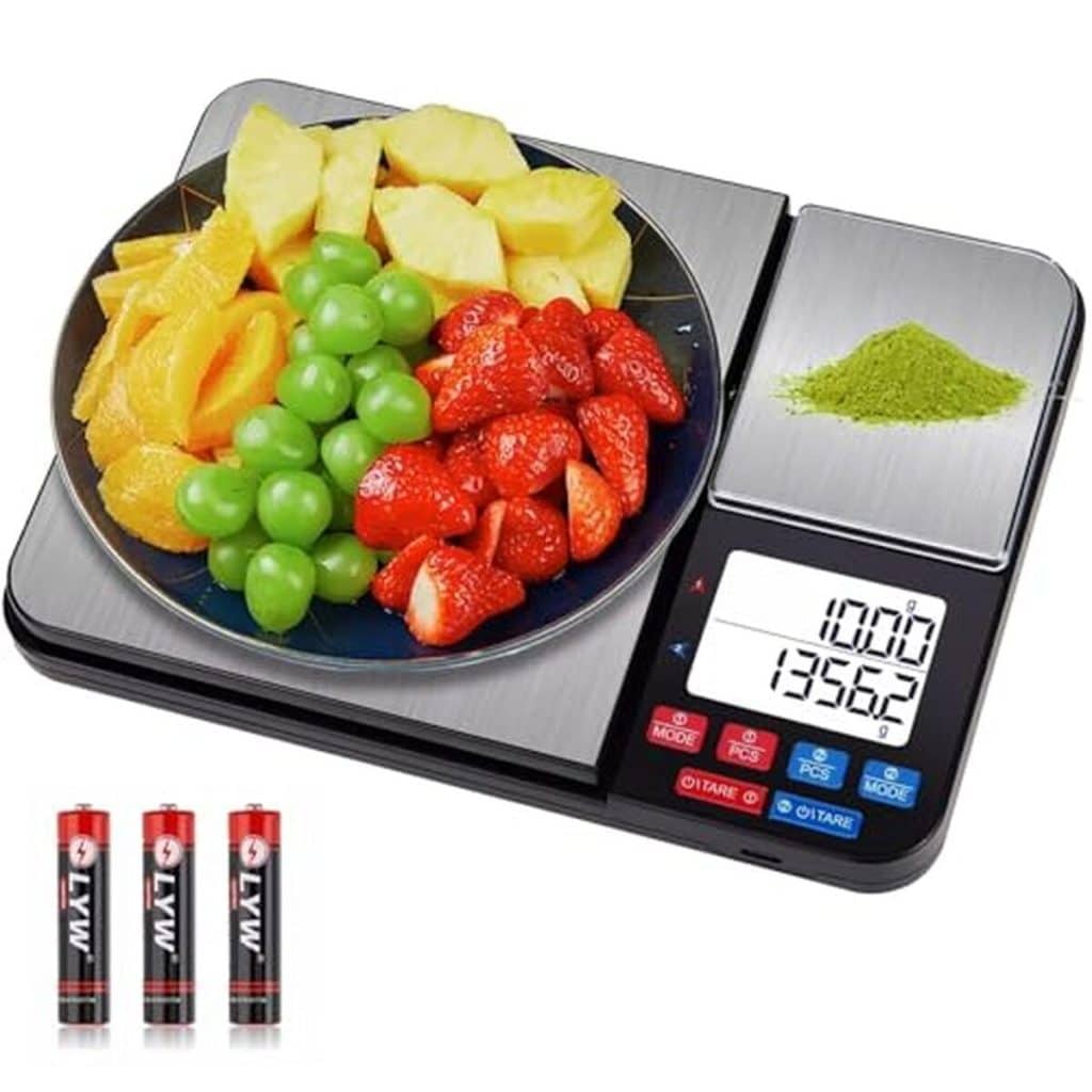 Test de la balance de cuisine numérique giahogy à double plateforme