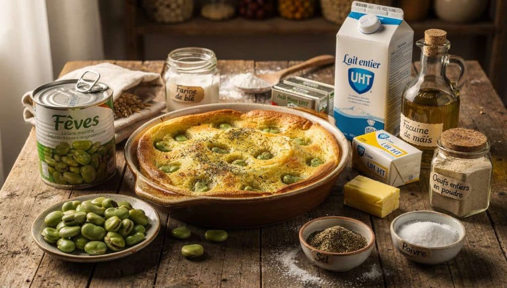 Clafoutis de fèves à la menthe : recette gourmande et fraîche