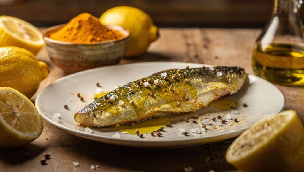 Merlu mariné au citron et curcuma : recette savoureuse