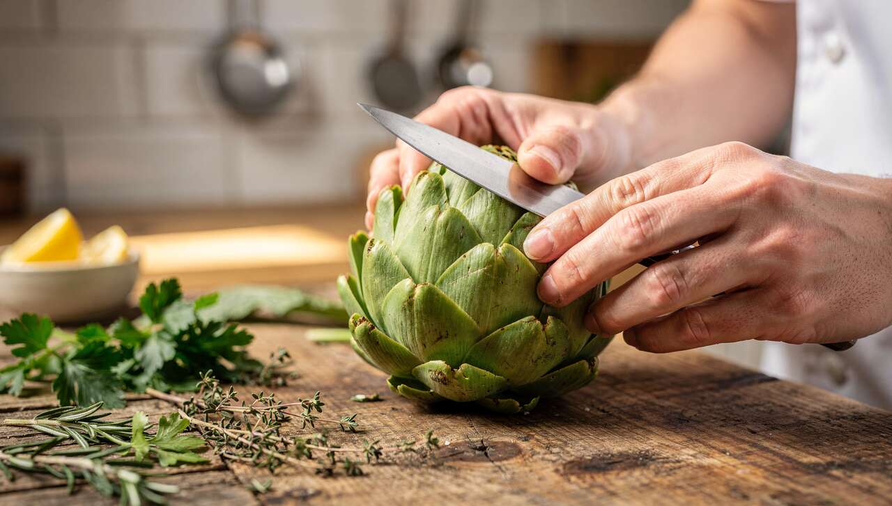 Comment préparer un artichaut : nettoyage et découpe