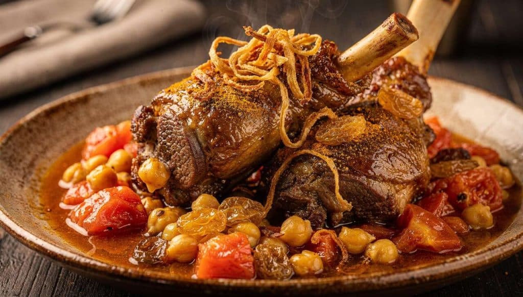 Souris d'agneau orientale aux épices : recette savoureuse
