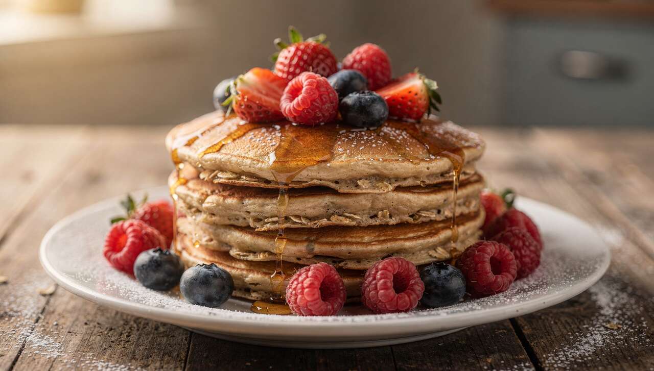 Pancakes à l'avoine pour un matin gourmand