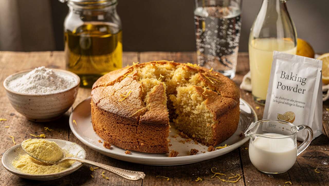 Gâteau moelleux au citron et huile d'olive : recette facile et savoureuse