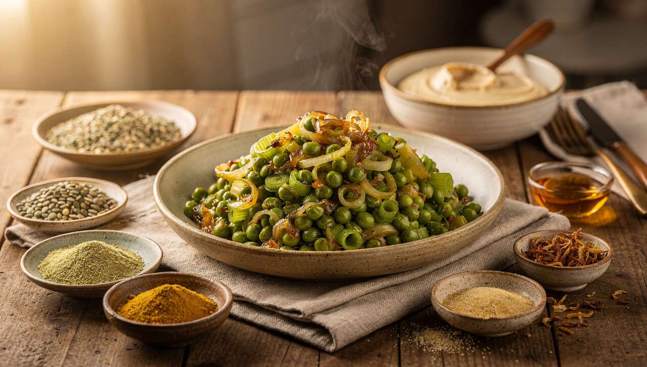 Poรชlรฉe de pois cassรฉs aux poireaux et miso : recette savoureuse