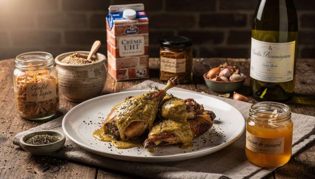 Lapin à la moutarde ancienne : recette savoureuse