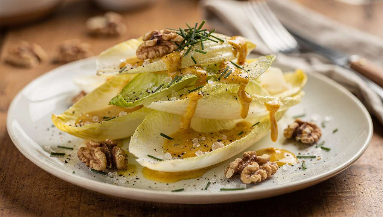 Salade d'endives à la moutarde : recette facile et savoureuse