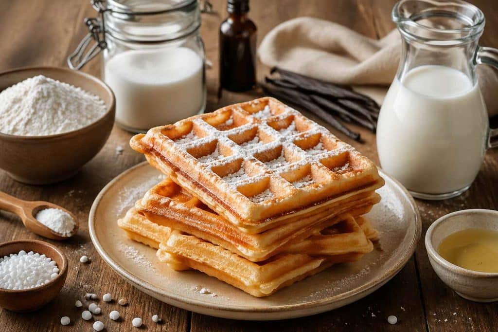 Gaufres croustillantes et moelleuses : recette de vacances