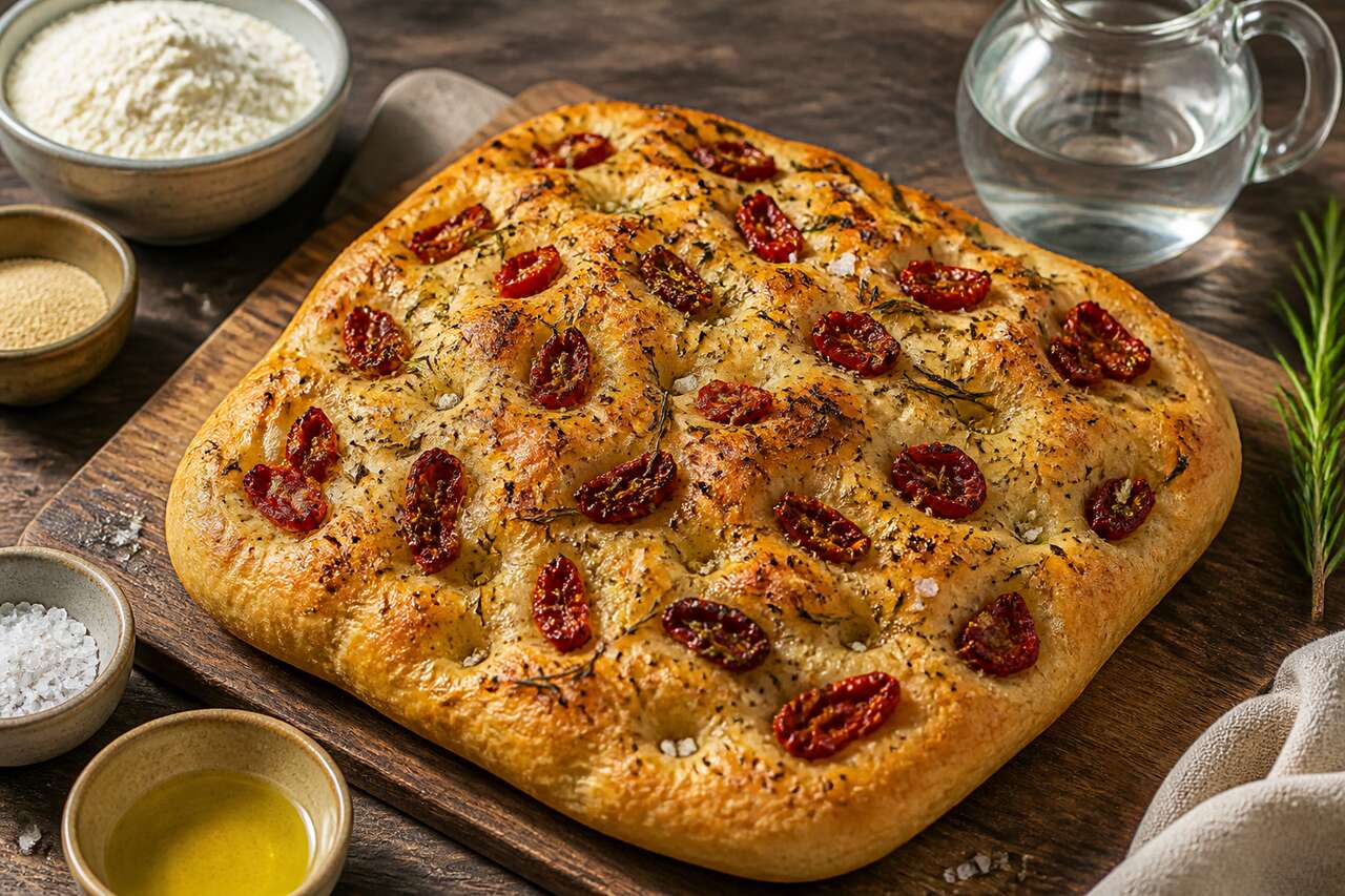 Recette focaccia aux tomates : délice italien facile
