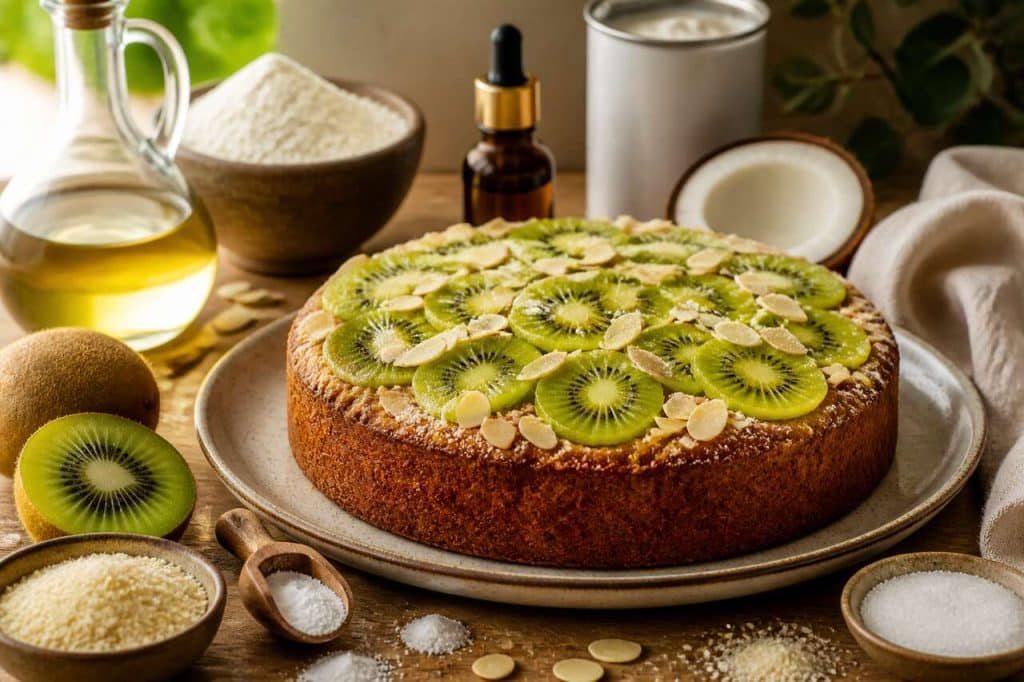 Cake au kiwi et amande : recette gourmande