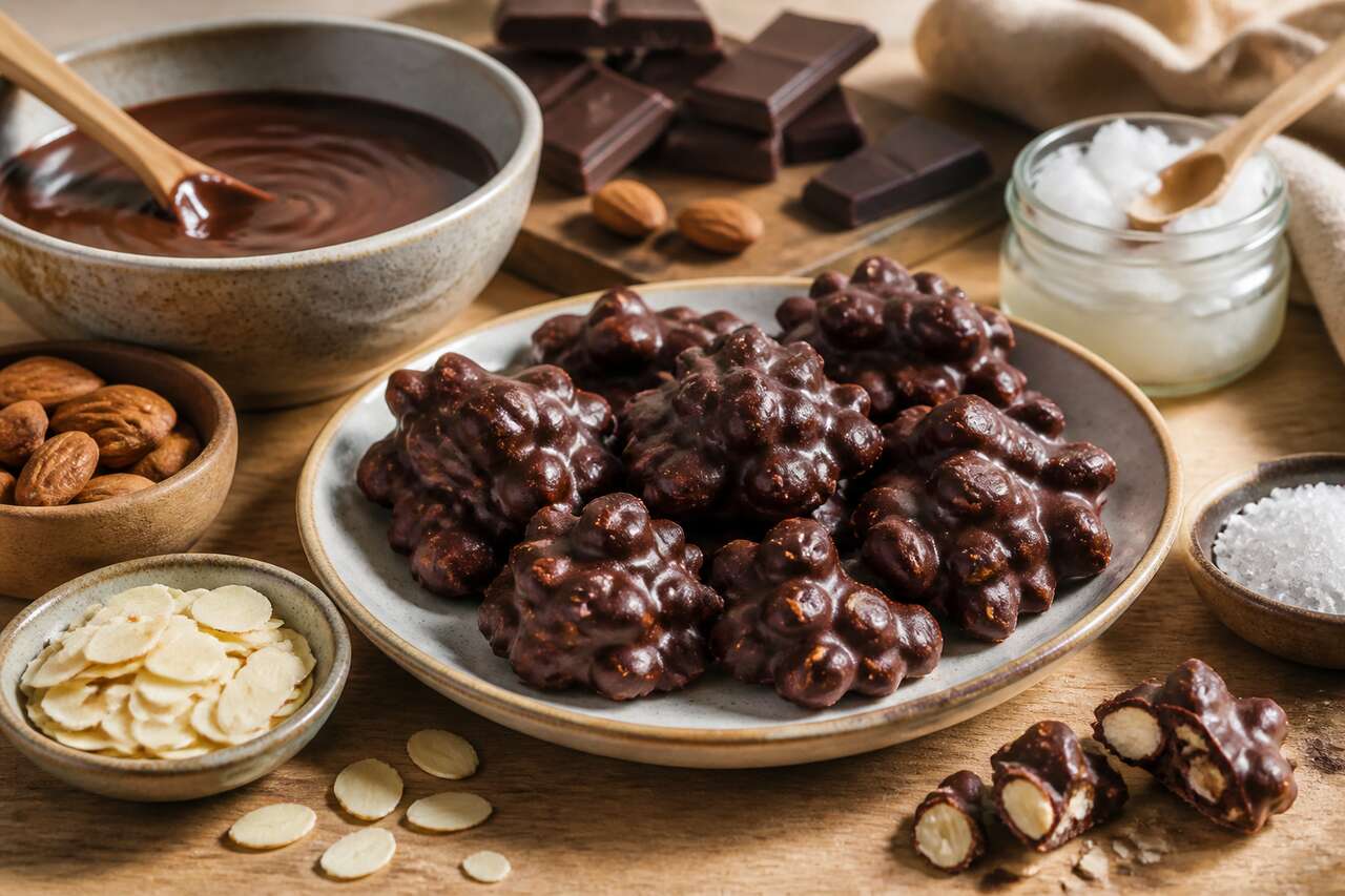 Rochers chocolat amande : recette gourmande et facile