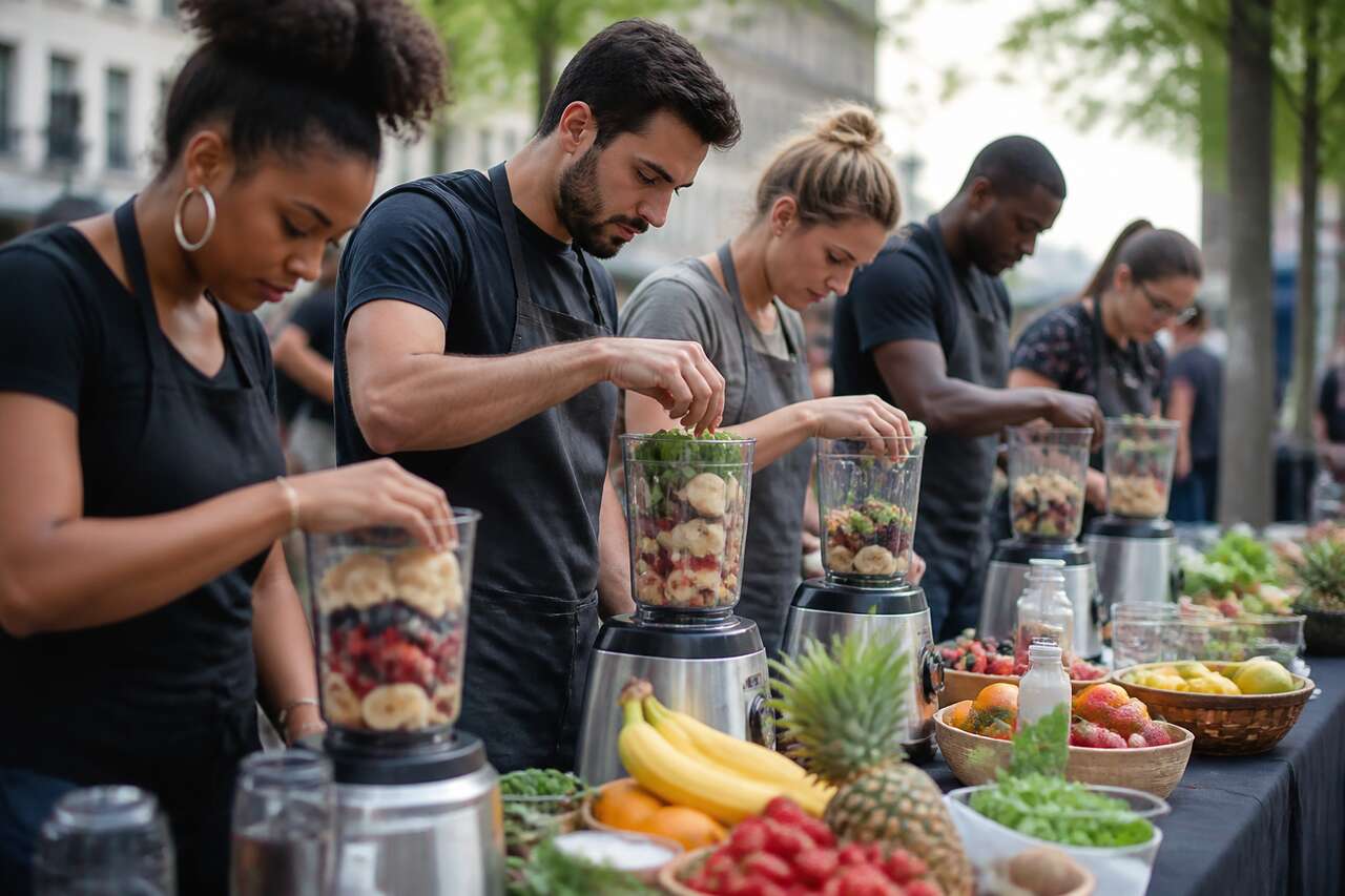 Comment utiliser un blender : concours du meilleur smoothie de rue