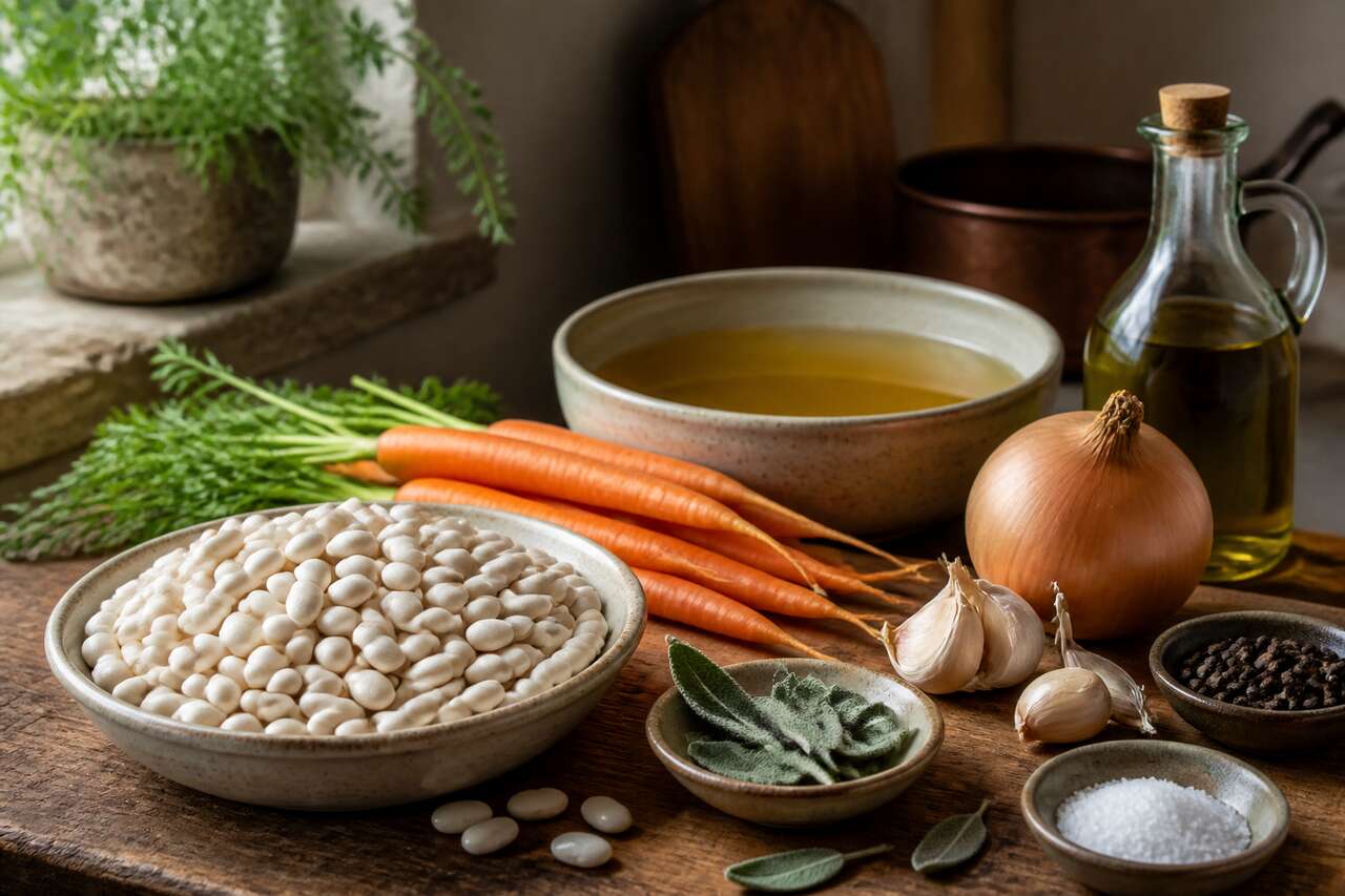 Recette : haricots tarbais aux carottes et sauge