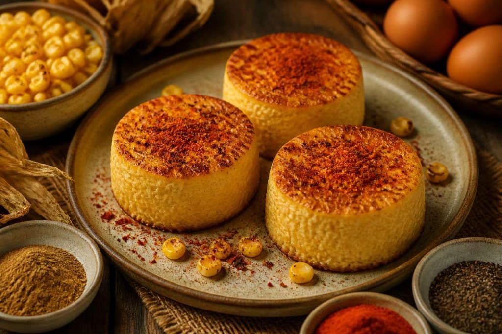 Flans de maïs pimentés : recette savoureuse et épicée