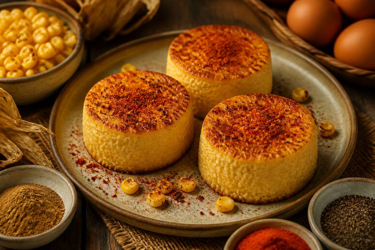Flans de maïs pimentés : recette savoureuse et épicée
