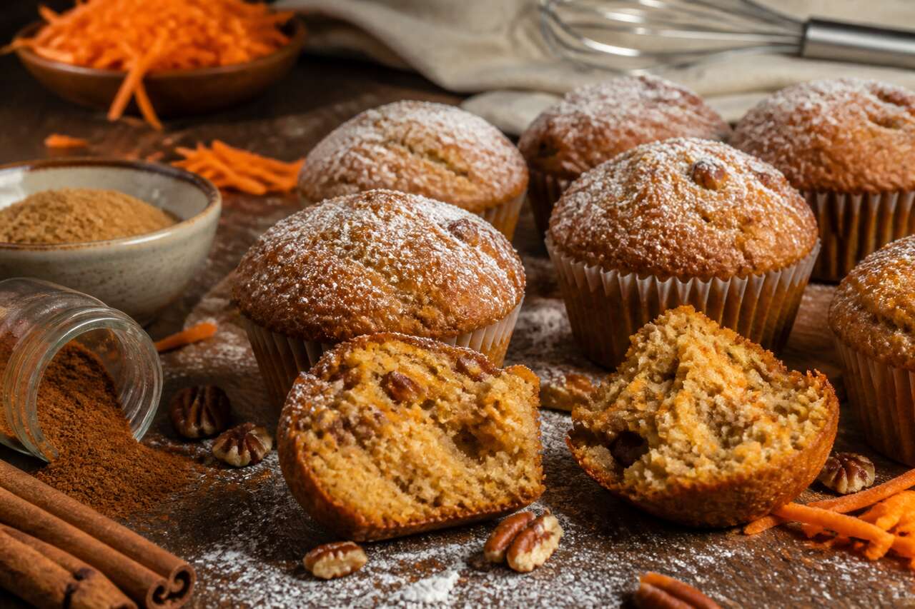 Muffins carottes cannelle : délicieuse recette facile