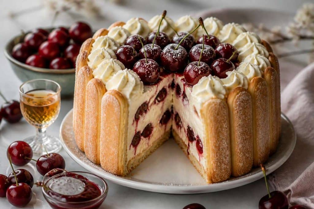 Charlotte aux cerises : recette gourmande et facile