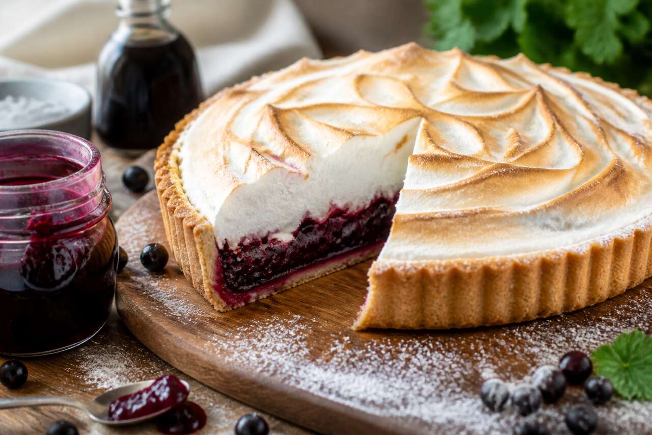 Tarte à la casseille meringuée : recette gourmande