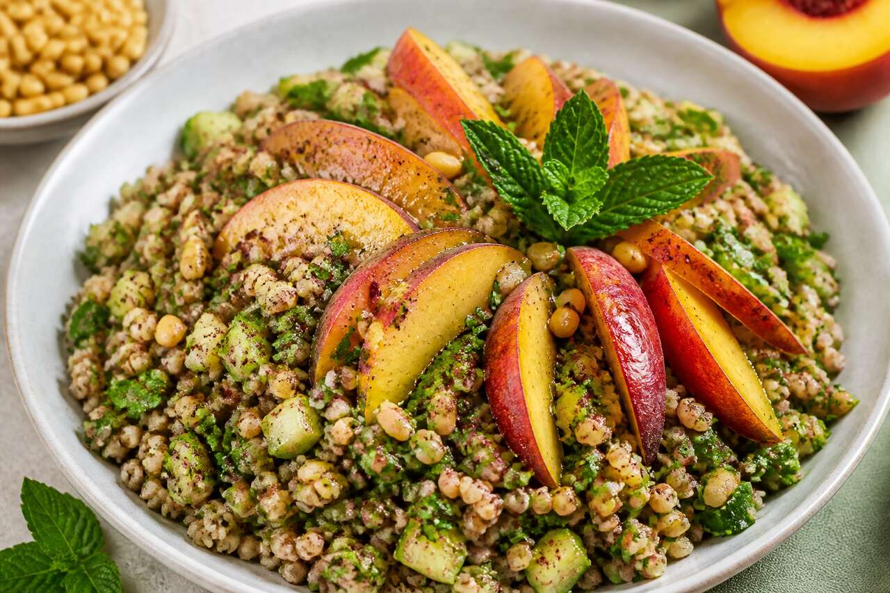 Taboulé revisité au sarrasin et aux nectarines : recette gourmande