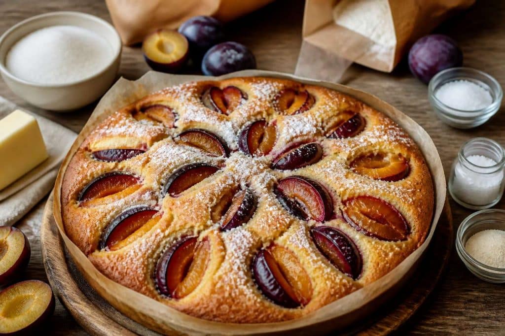 Quatre-quarts aux prunes et quetsches : la recette gourmande