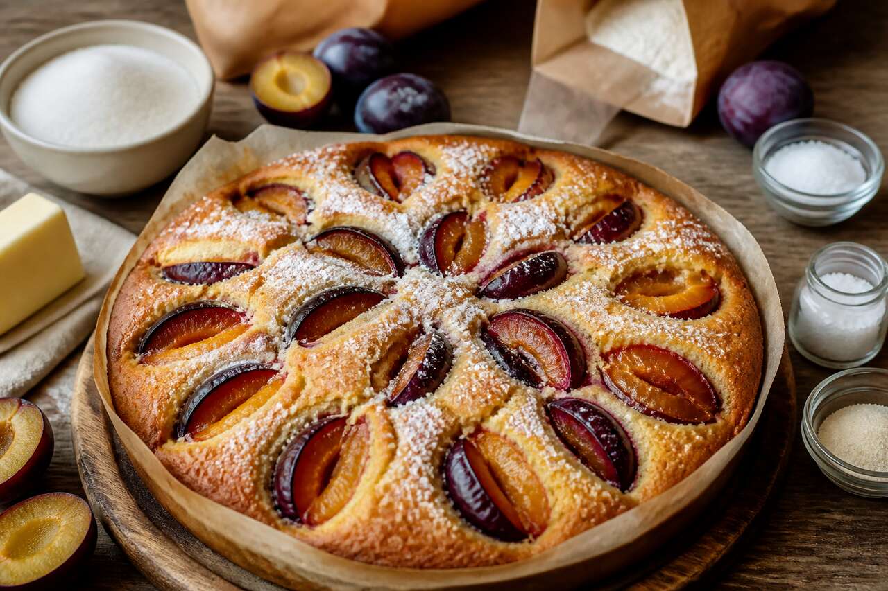 Quatre-quarts aux prunes et quetsches : la recette gourmande