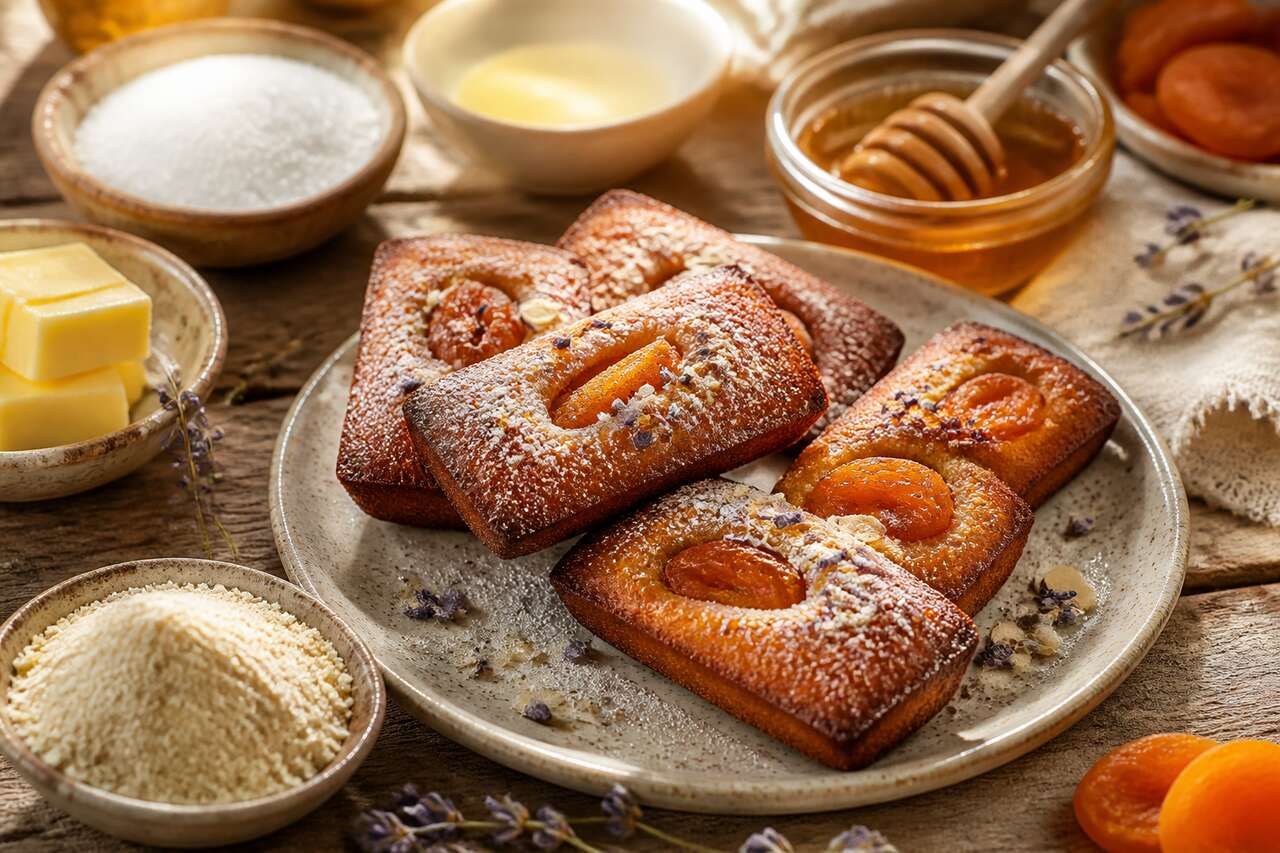 Financiers abricot lavande : recette gourmande et parfumée