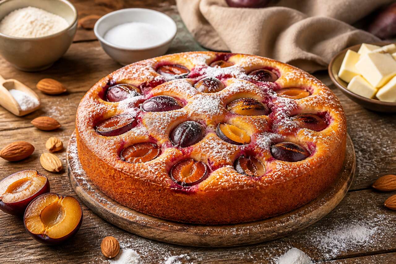 Gâteau aux prunes moelleux : recette savoureuse