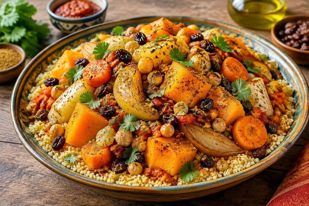 Couscous aux légumes d'automne : recette veggie savoureuse