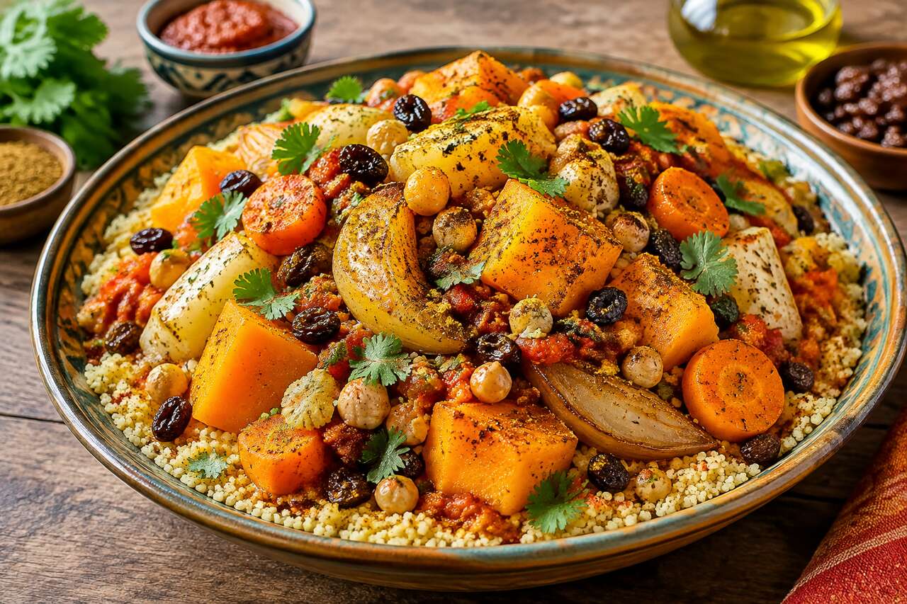 Couscous aux légumes d'automne : recette veggie savoureuse