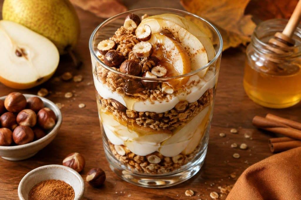 Granola noisette poire miel : saveurs automnales inégalées