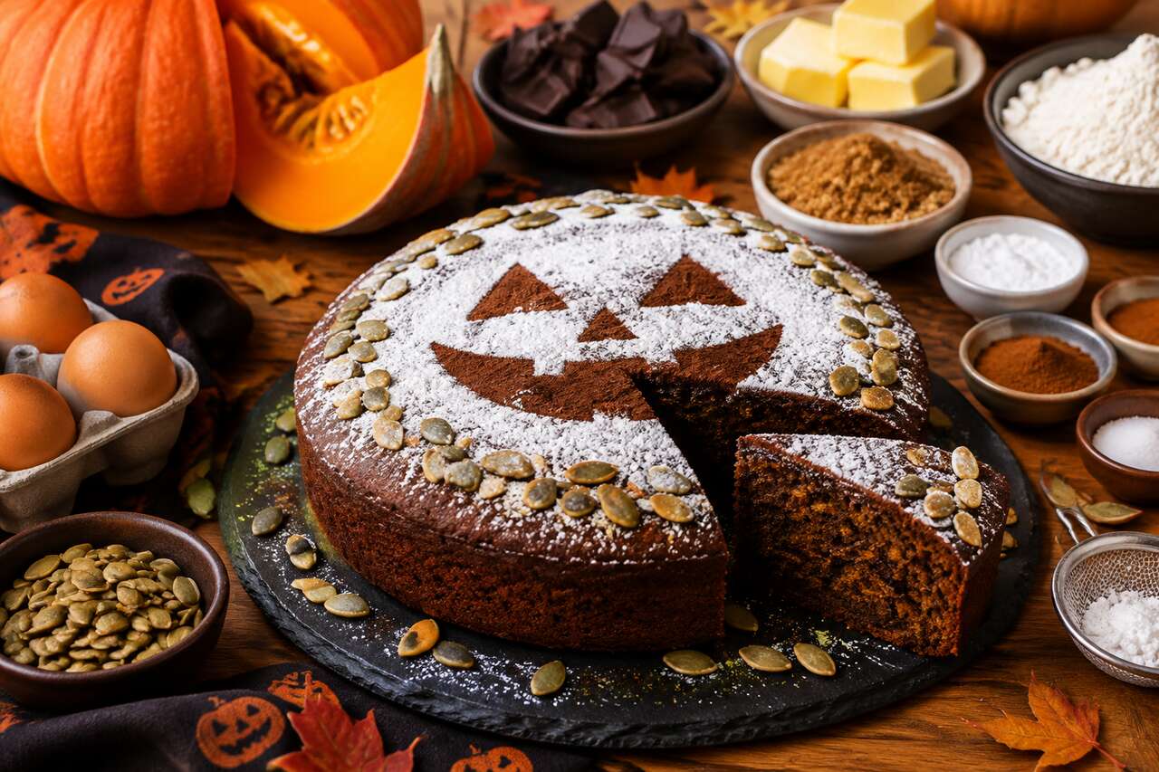 Gâteau Halloween : recette potiron chocolat facile
