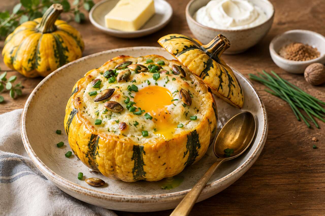 Patidou cocotte : recette gourmande avec oeuf