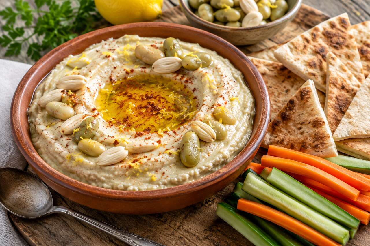 Houmous aux flageolets et amandes : une tartinade gourmande